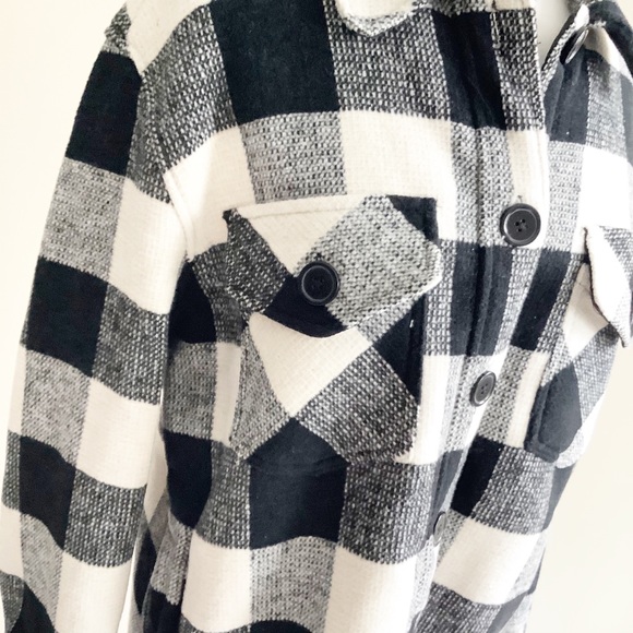 Anthropologie Leonie Fringed Shirt Jacket Shacket - Picture 5 of 11